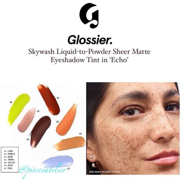 Glossier Skywash Liquid-to-Powder Sheer Matte Eyeshadow Tint in Echo - Picture 10 of 15